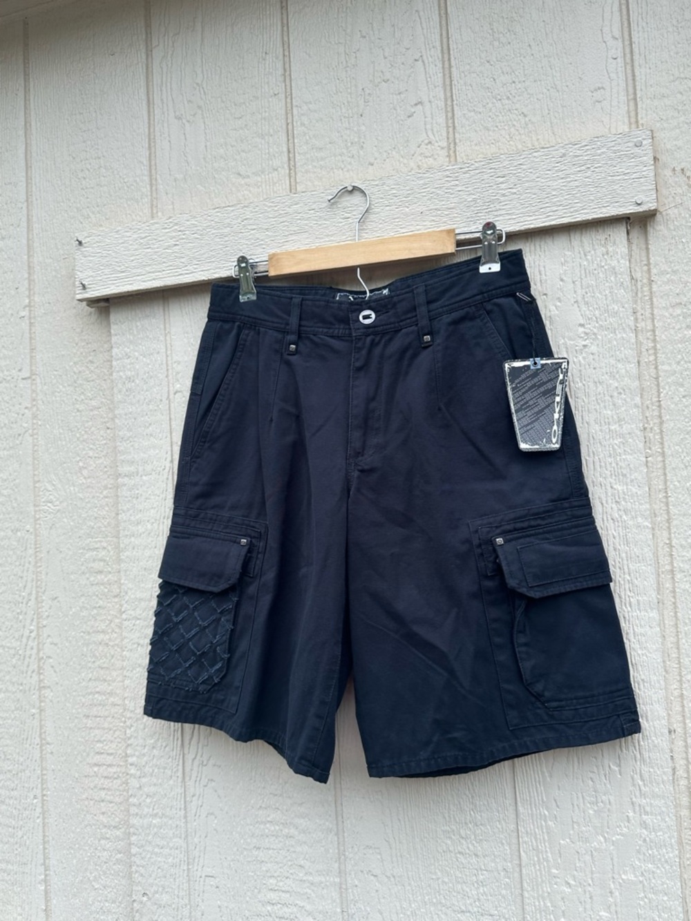 Vintage 2000’s Oakley Black Tactical Cargo Shorts Men’s Size 30X 10 🆕 NWT $65 - Picture 13 of 14